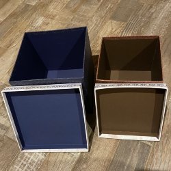 Коробка подарочная куб "Гортензия и лилейник" 
