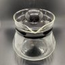 Чайник стеклянный с черной крышкой  600мл 