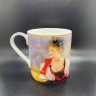 Кружка 0,38 л "За чашкой кофе" костяной фарфор