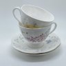 Набор Чашки с блюдцами 0,2 л "Розы и бабочки" 