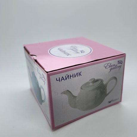 Чайник фарфоровый бежевый